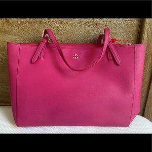 NWT Pink Tory Burch York Buckle Tote